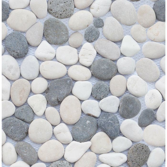 Bärwolf Pebble sort plettet blanding 30x30 cm Natursten PM-0006