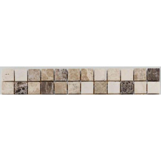 Bärwolf Square Trav/MarfilC/EmparLD 5x30 cm Natural Stone CM-509009