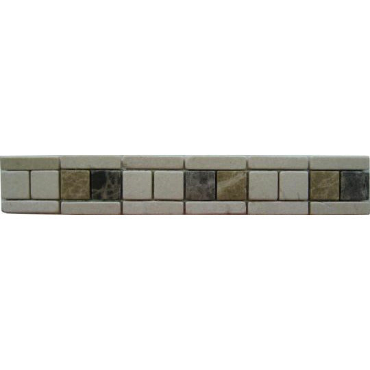 Bärwolf Sticks & Squares Chocolate / cream 4,4x27 cm Natural Stone MA-7009