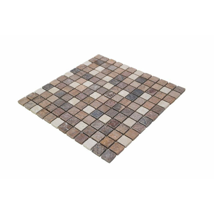 Bärwolf Square botticino/brown-mix 30,5x30,5 cm Natural Stone CM-7106