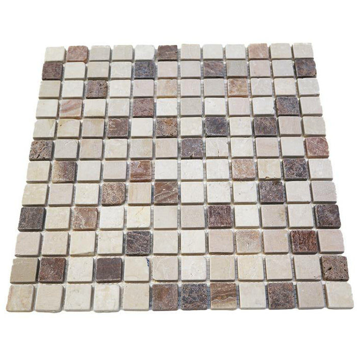 Bärwolf Square cream/brown-mix 30,5x30,5 cm Natural Stone CM-7108